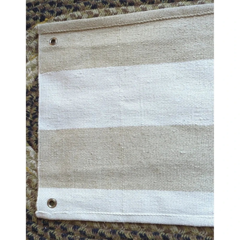 Bunny Williams Dash & Albert Handwoven Sample Rug Pet‎ UV Falls Village Cement